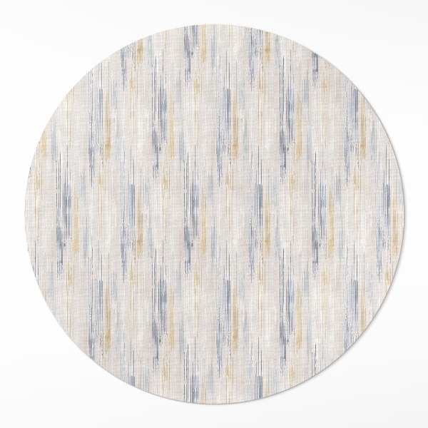 Covor rotund din vinil Linii abstracte pictate delicat