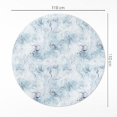 Covor rotund din vinil Scurgere de cerneală abstracție elegantă