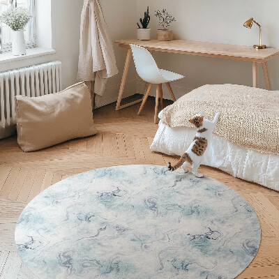 Covor rotund din vinil Scurgere de cerneală abstracție elegantă