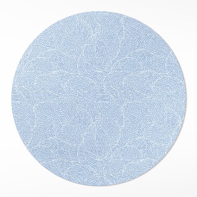 Covor rotund din vinil Minimalist frunze model la modă