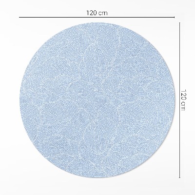 Covor rotund din vinil Minimalist frunze model la modă