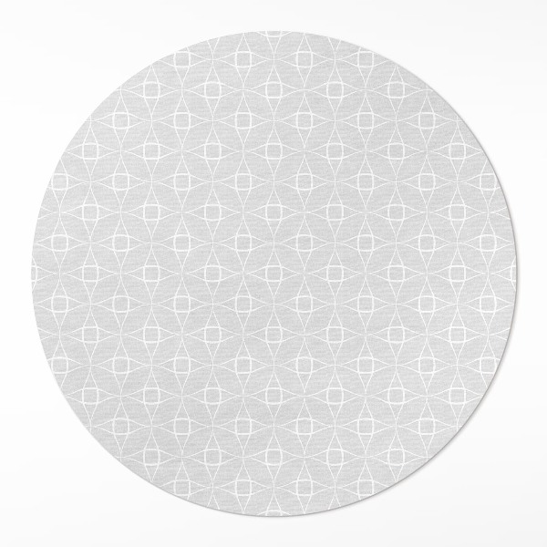 Covor rotund din vinil Model liniar decor minimalist