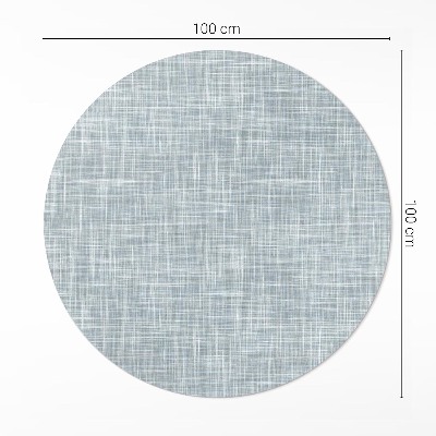 Covor rotund din vinil Stofă de in texturată abstractă