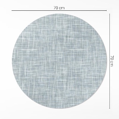 Covor rotund din vinil Stofă de in texturată abstractă