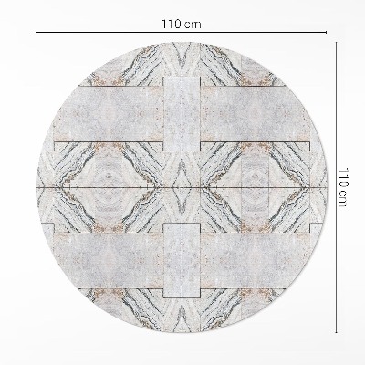 Covor rotund din vinil Plăci decorative din piatră