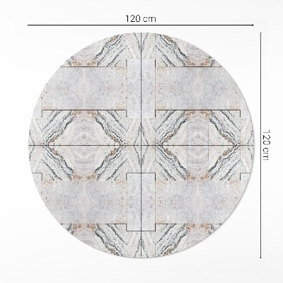 Covor rotund din vinil Plăci decorative din piatră