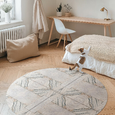 Covor rotund din vinil Plăci decorative din piatră