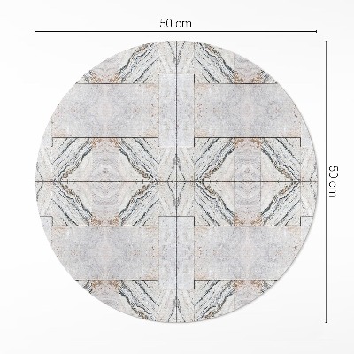 Covor rotund din vinil Plăci decorative din piatră