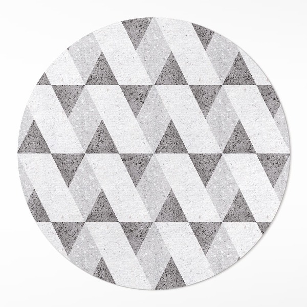 Covor rotund din vinil Plăci de piatră geometrice