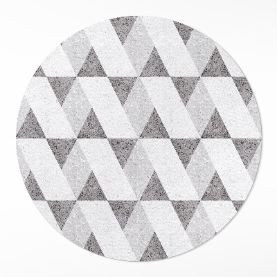 Covor rotund din vinil Plăci de piatră geometrice