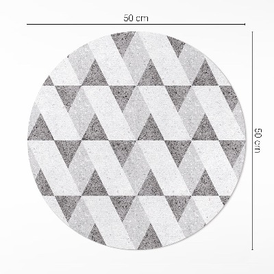 Covor rotund din vinil Plăci de piatră geometrice