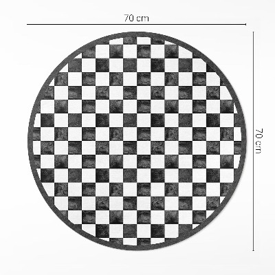 Covor rotund din vinil Placă de piatră monocromă