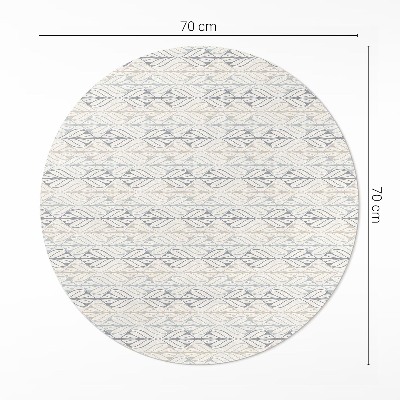Covor rotund din vinil Frunze regulate model oriental boho