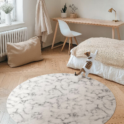Covor rotund din vinil Piatră abstractă marmură elegantă