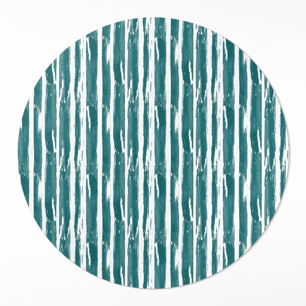 Covor rotund din vinil Model abstract cu linii pictate