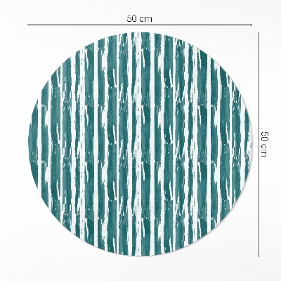 Covor rotund din vinil Model abstract cu linii pictate
