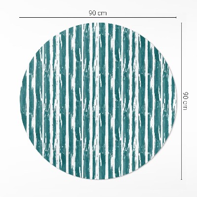 Covor rotund din vinil Model abstract cu linii pictate