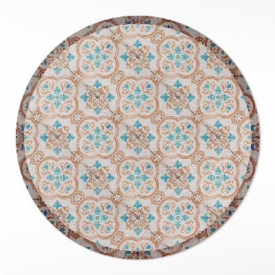 Covor rotund din vinil Mozaic frumos cu design antic