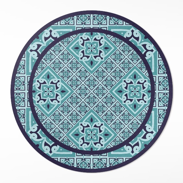 Covor rotund din vinil Plăci decorative în stil spaniol