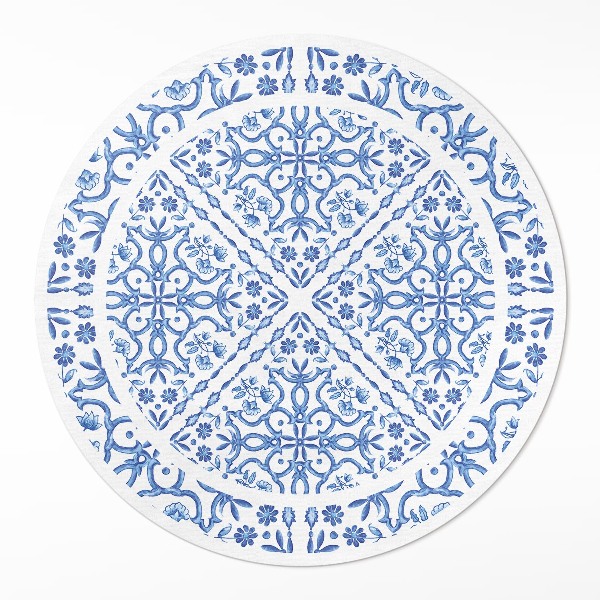 Covor rotund din vinil Gresie decorativă ornamente pentru plante