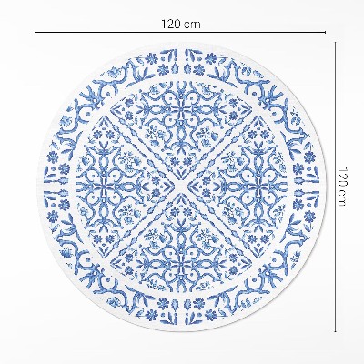 Covor rotund din vinil Gresie decorativă ornamente pentru plante