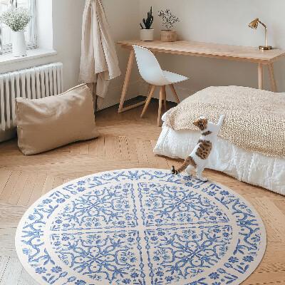 Covor rotund din vinil Gresie decorativă ornamente pentru plante