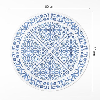 Covor rotund din vinil Gresie decorativă ornamente pentru plante