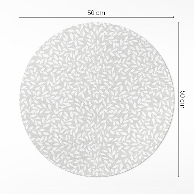 Covor rotund din vinil Ramuri fine în stil boho delicat
