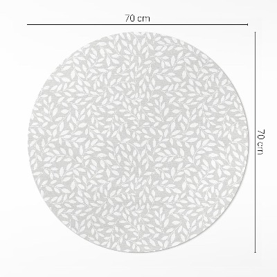Covor rotund din vinil Ramuri fine în stil boho delicat