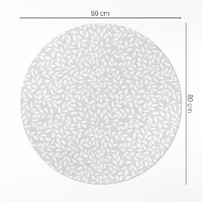 Covor rotund din vinil Ramuri fine în stil boho delicat