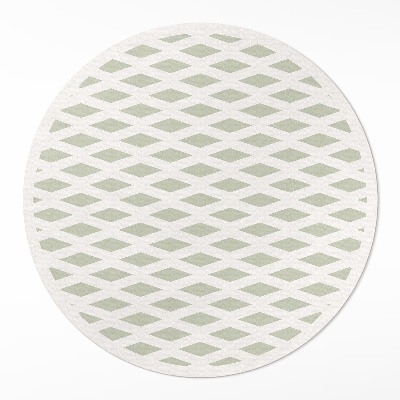 Covor rotund din vinil Model geometric minimalist