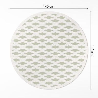 Covor rotund din vinil Model geometric minimalist