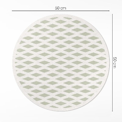 Covor rotund din vinil Model geometric minimalist