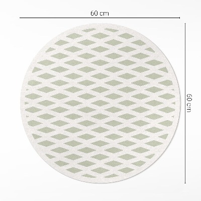 Covor rotund din vinil Model geometric minimalist