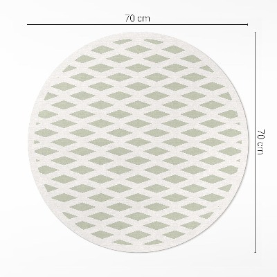 Covor rotund din vinil Model geometric minimalist