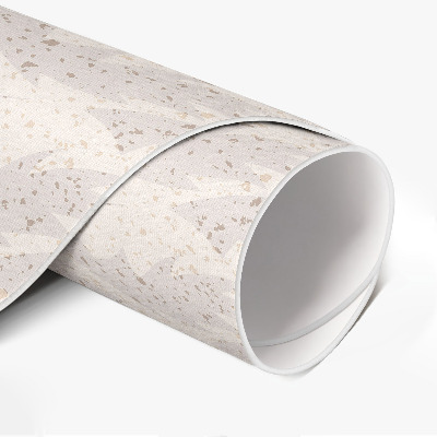 Covor rotund din vinil Frunze delicate în culori stinse