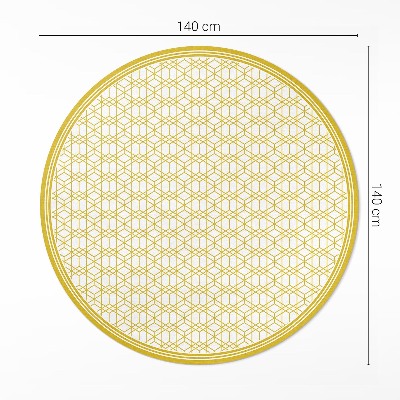 Covor rotund din vinil Model modern liniar