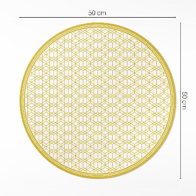 Covor rotund din vinil Model modern liniar
