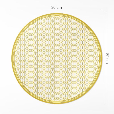 Covor rotund din vinil Model modern liniar
