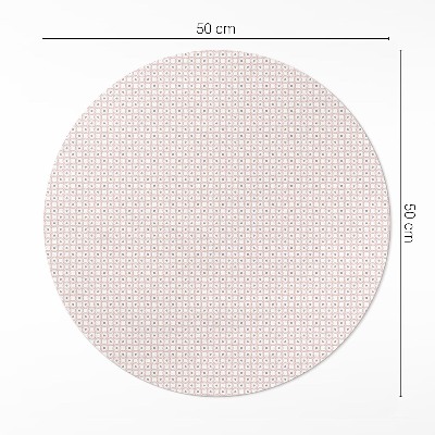 Covor rotund din vinil Mozaic fin în culori pastelate