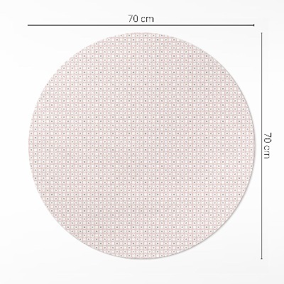 Covor rotund din vinil Mozaic fin în culori pastelate