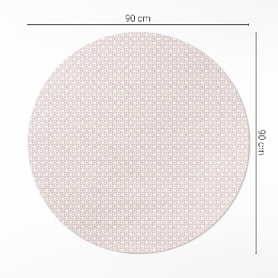 Covor rotund din vinil Mozaic fin în culori pastelate
