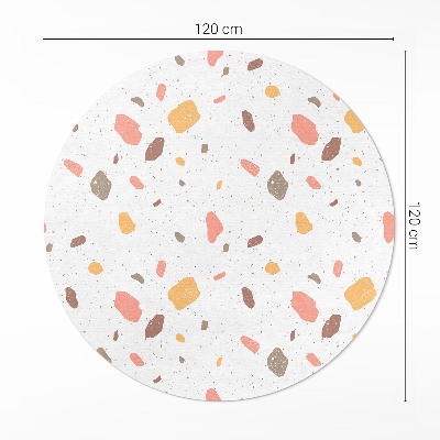Covor rotund din vinil Gresie Pastel