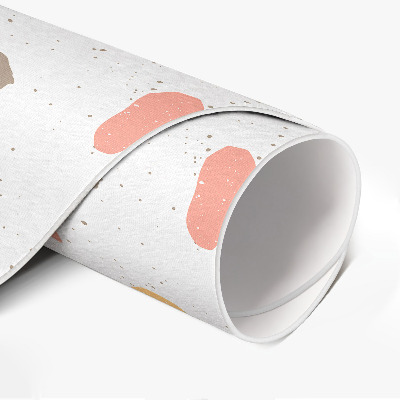 Covor rotund din vinil Gresie Pastel