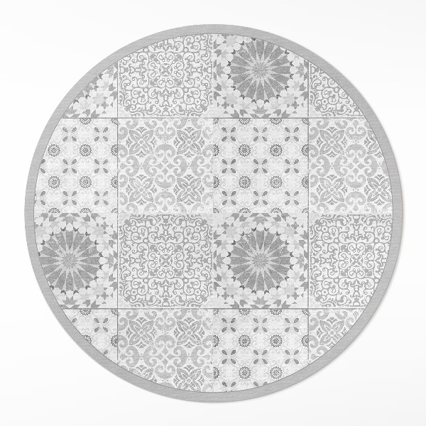 Covor rotund din vinil Plăci ornamentale mozaic la modă