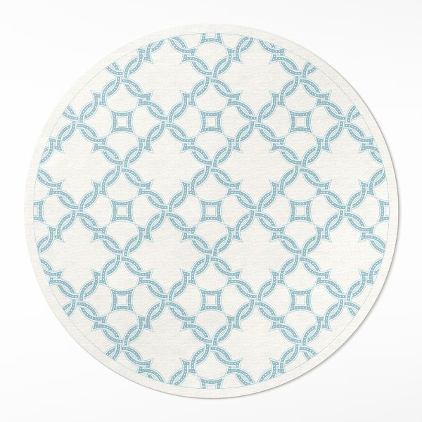 Covor rotund din vinil Plăci decorative cu țesătură în lanț