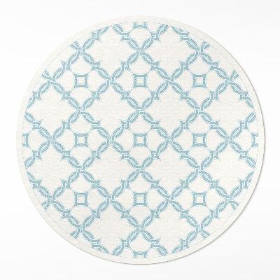 Covor rotund din vinil Plăci decorative cu țesătură în lanț