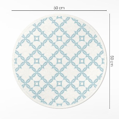 Covor rotund din vinil Plăci decorative cu țesătură în lanț
