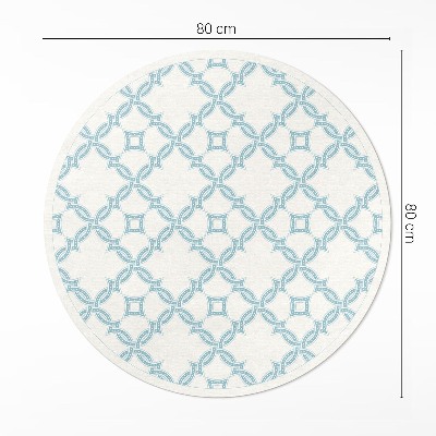 Covor rotund din vinil Plăci decorative cu țesătură în lanț