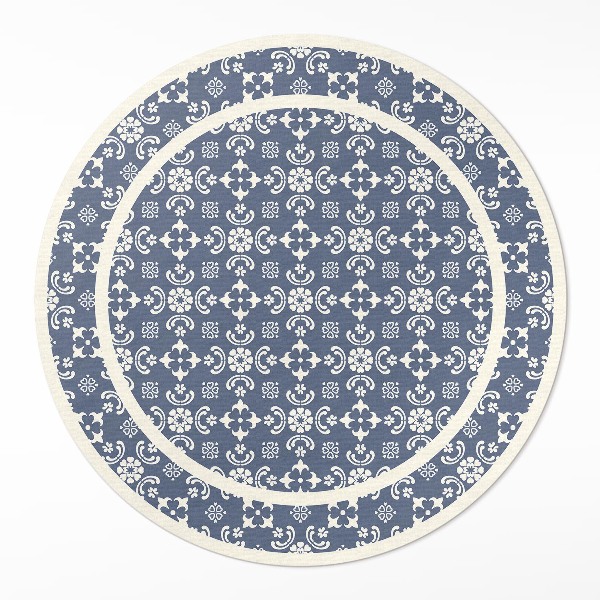 Covor rotund din vinil Ornamente fine într-un stil elegant